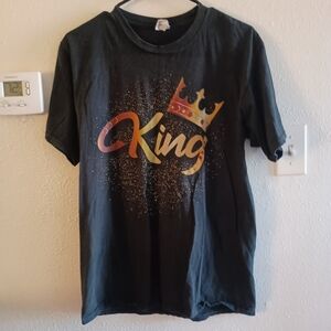 King Graphic Men's T-Shirt - Black